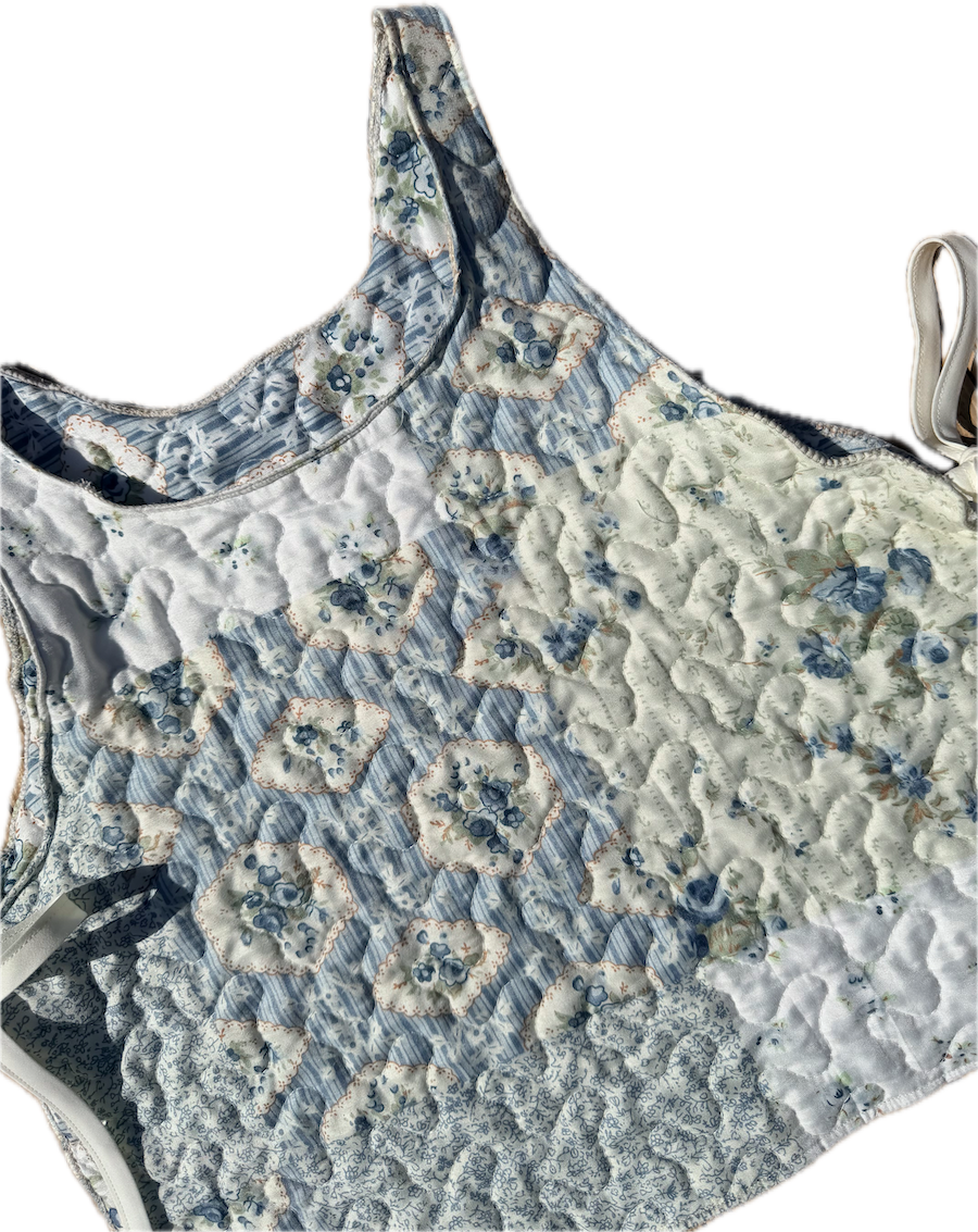 Bluebell Quilted Side Tie Top