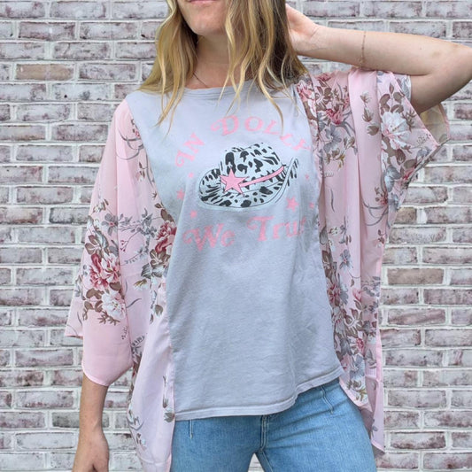 In Dolly We Trust Pink Floral