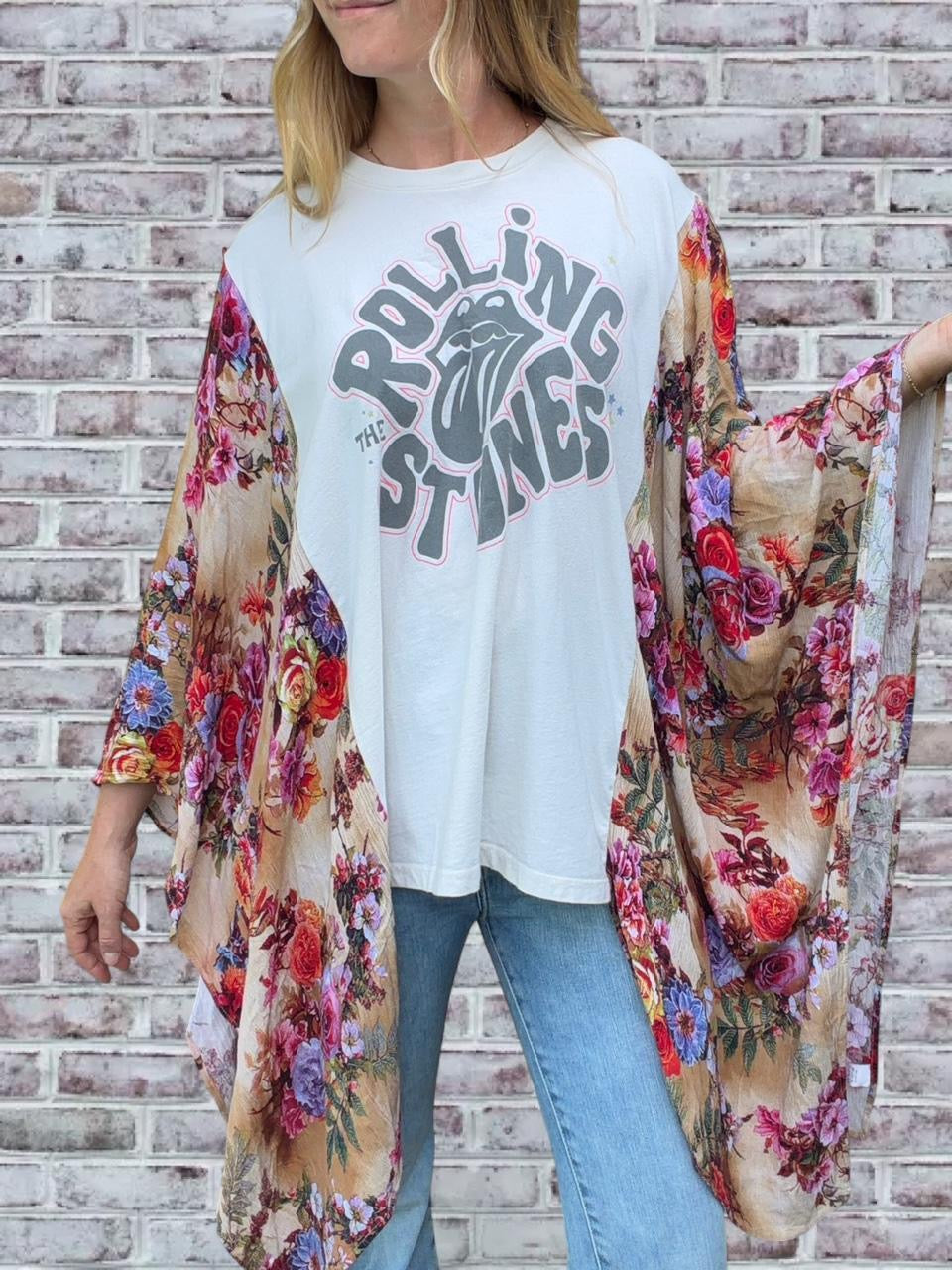 Rolling Stone Floral Boho Tee