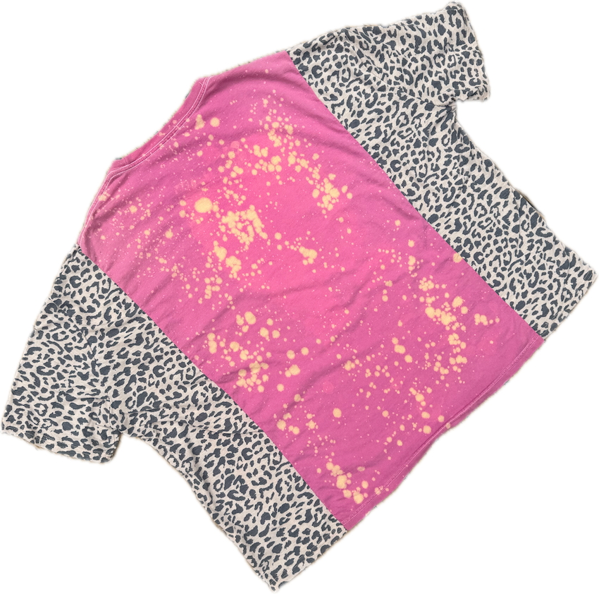Def Leppard Bleached Pink Tee