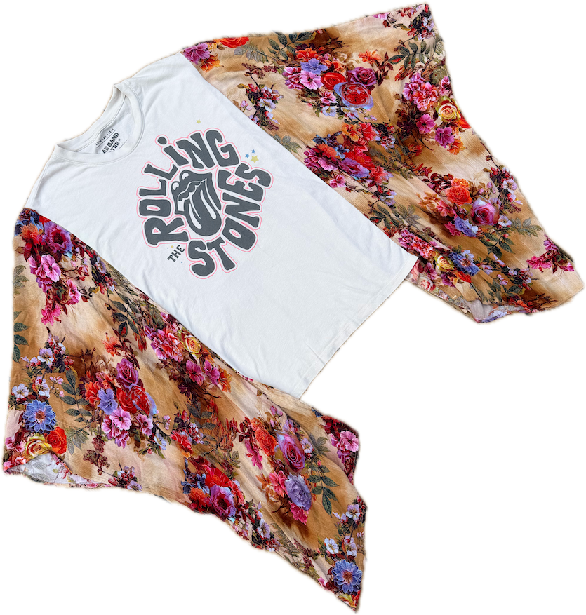 Rolling Stone Floral Boho Tee