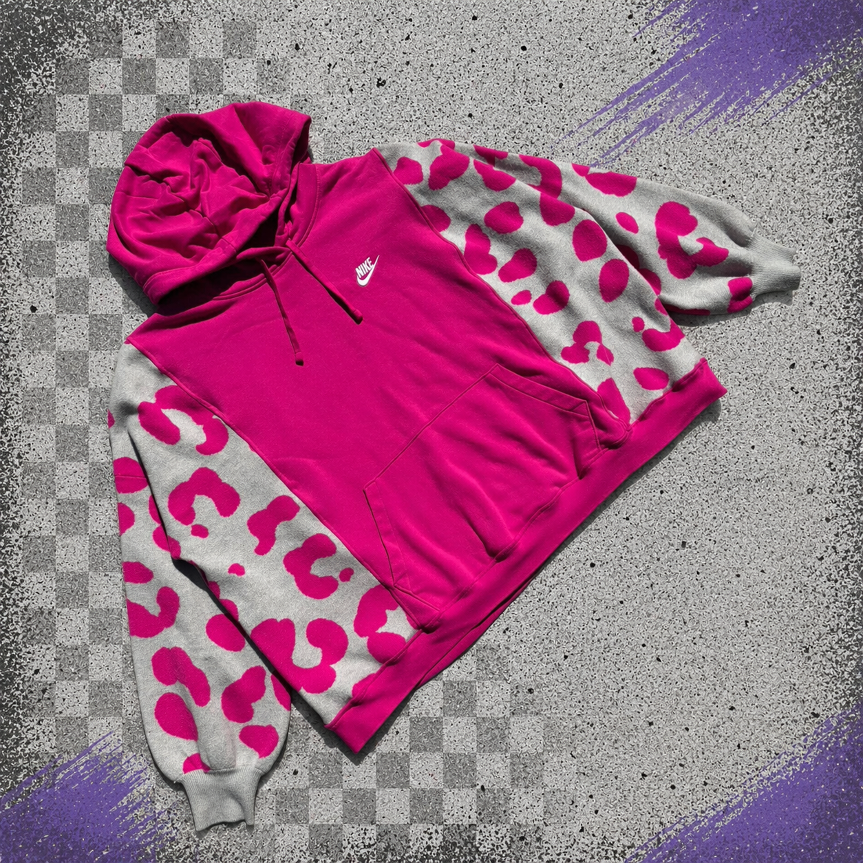 Pink Cheetah Nike Sweater Hoodie