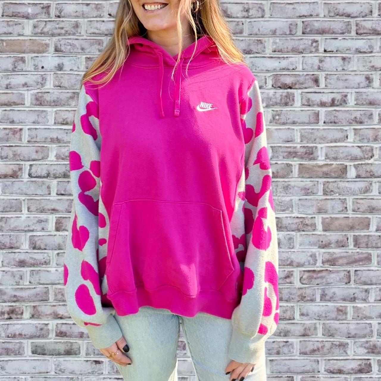 Pink Cheetah Nike Sweater Hoodie