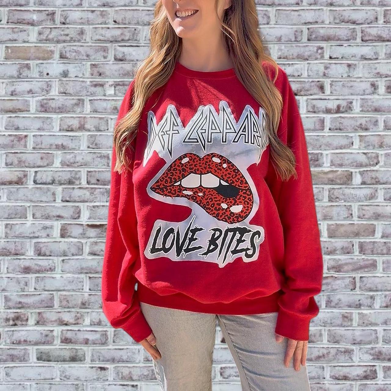 Def Leppard Red Crewneck
