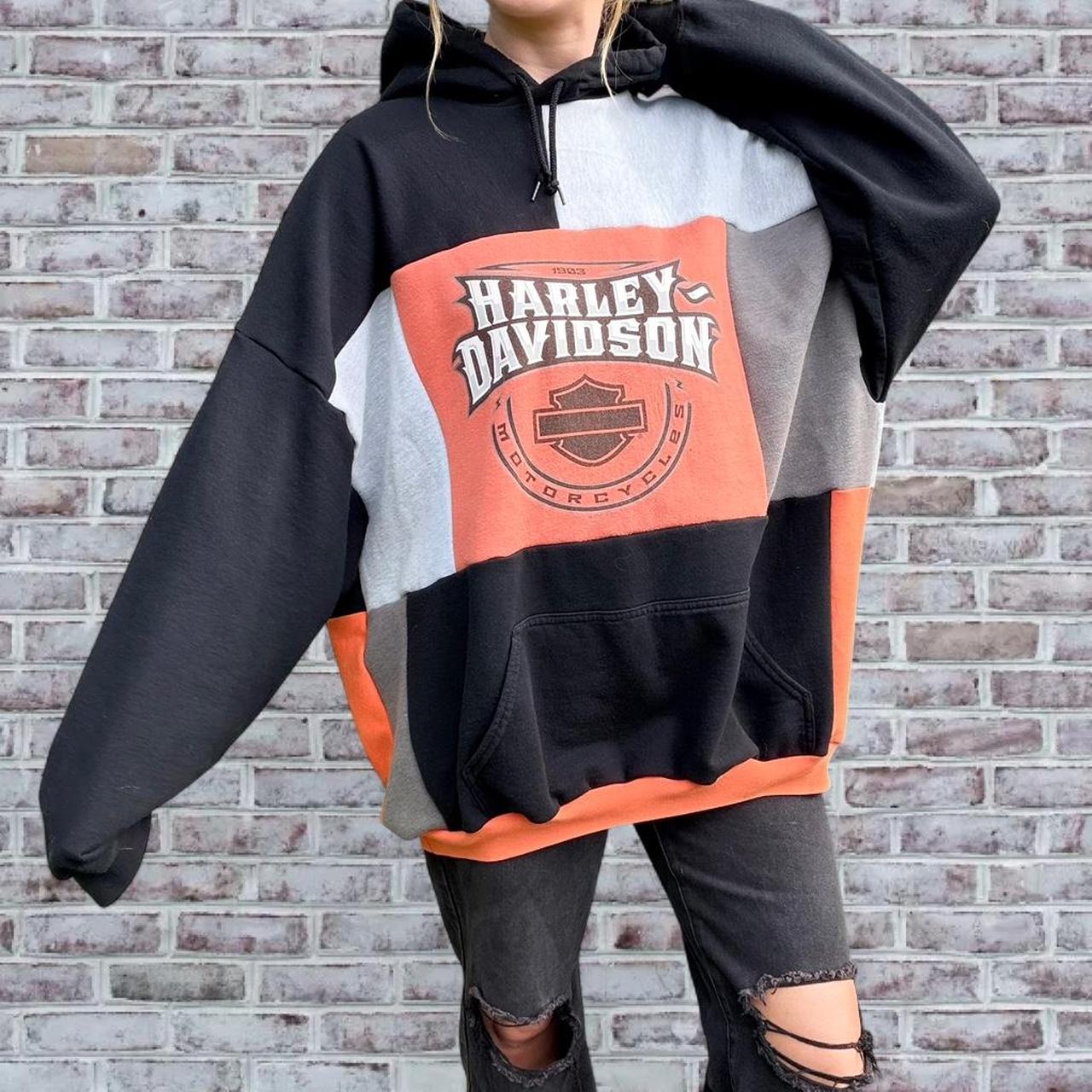 Harley Davidson Patchwork Hoodie