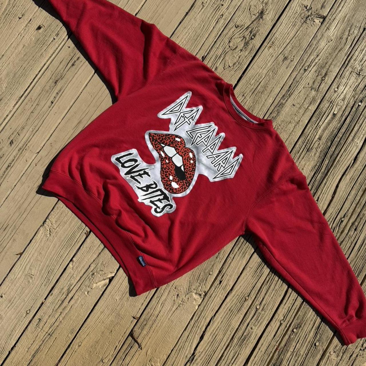 Def Leppard Red Crewneck