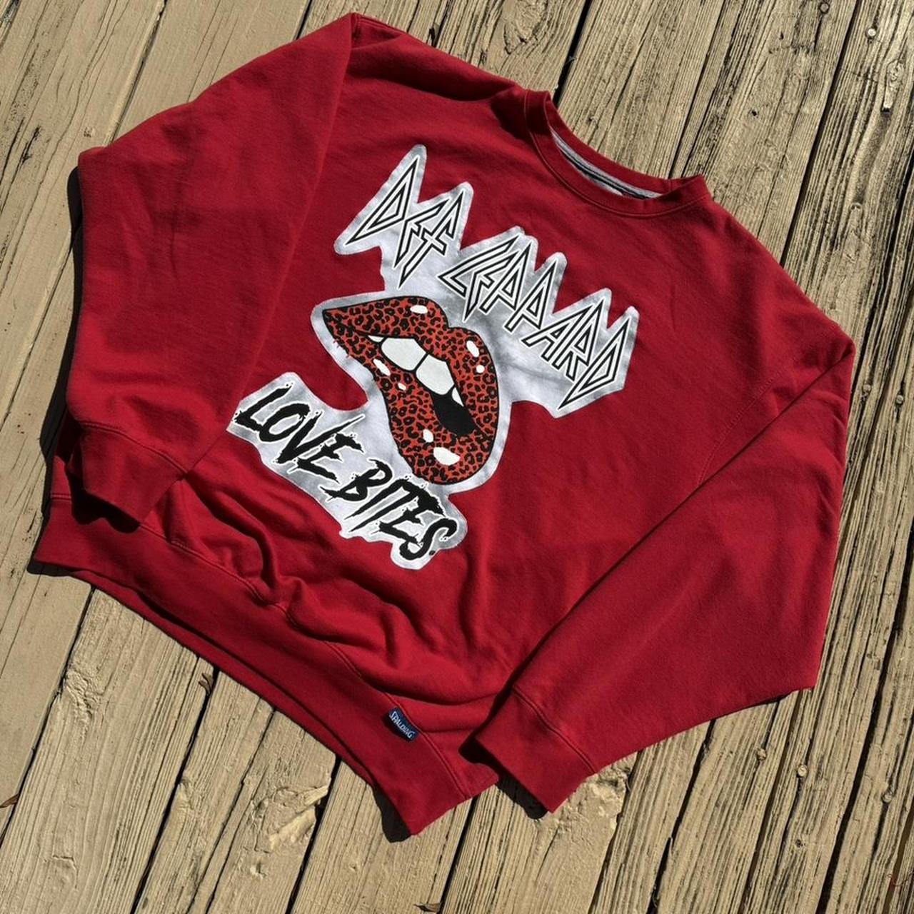 Def Leppard Red Crewneck