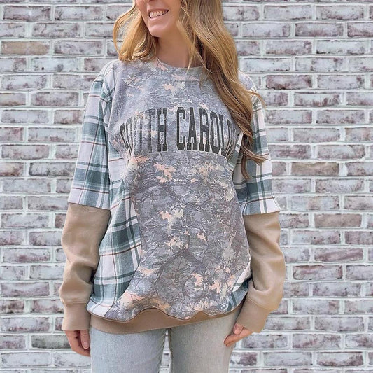 SC Camo Patchwork Crewneck