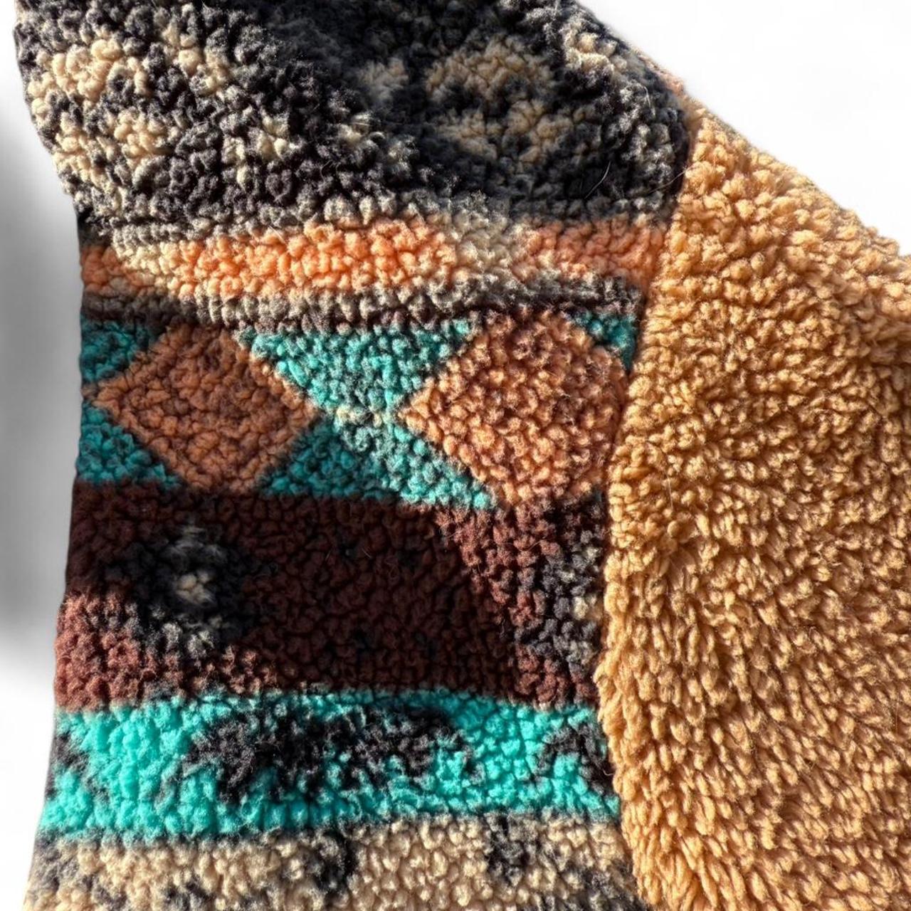 Teddy Fleece Patchwork Hoodie