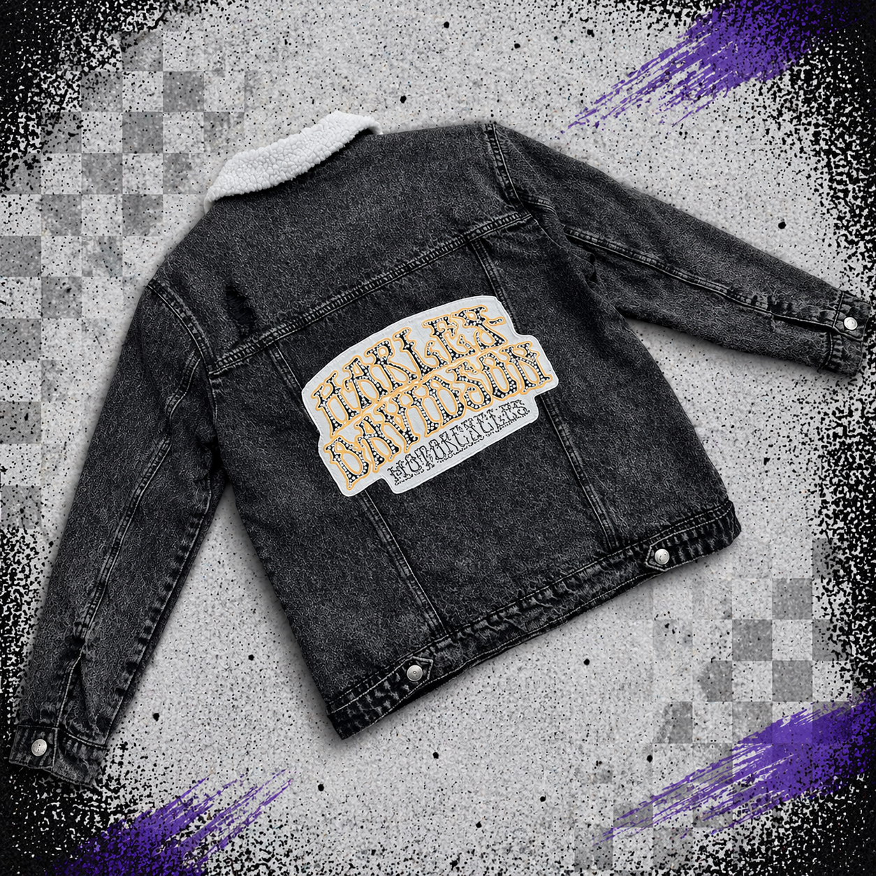 Harley Davidson Black Denim Jacket