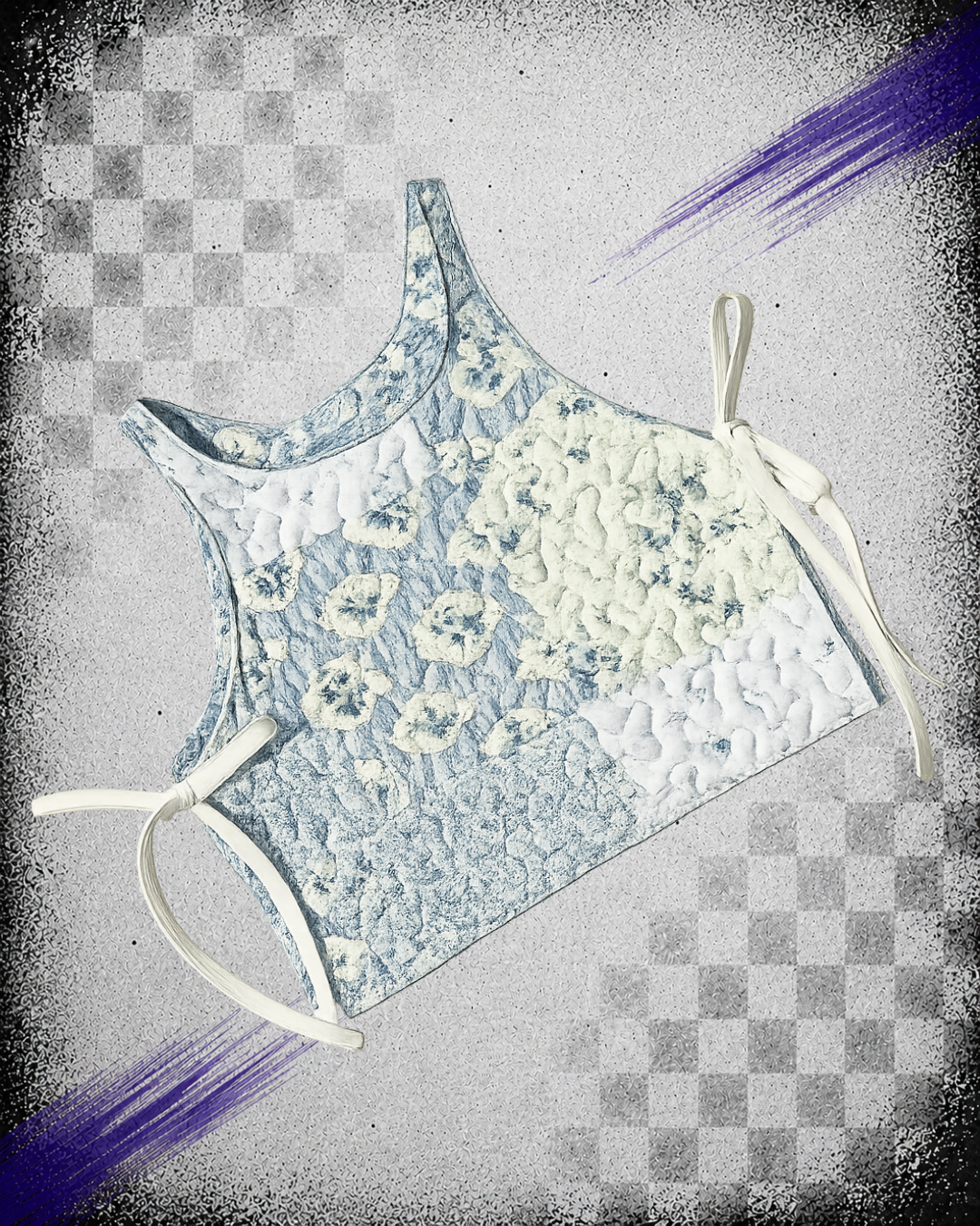 Bluebell Quilted Side Tie Top