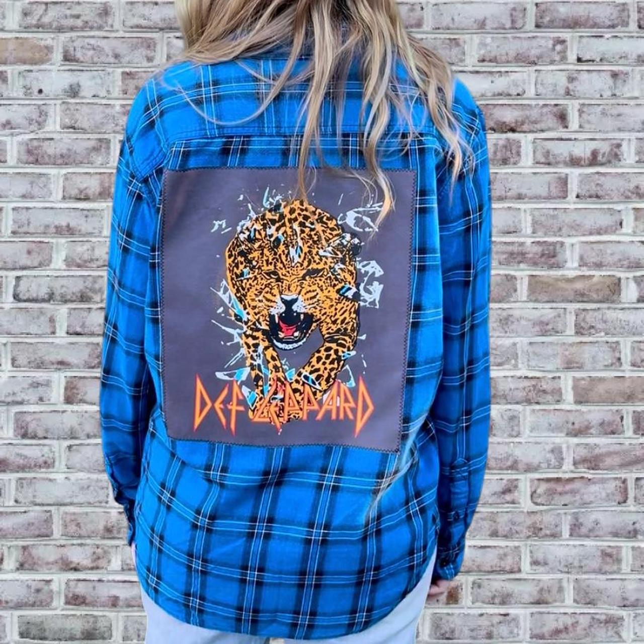 Def Leppard Royal Blue Flannel