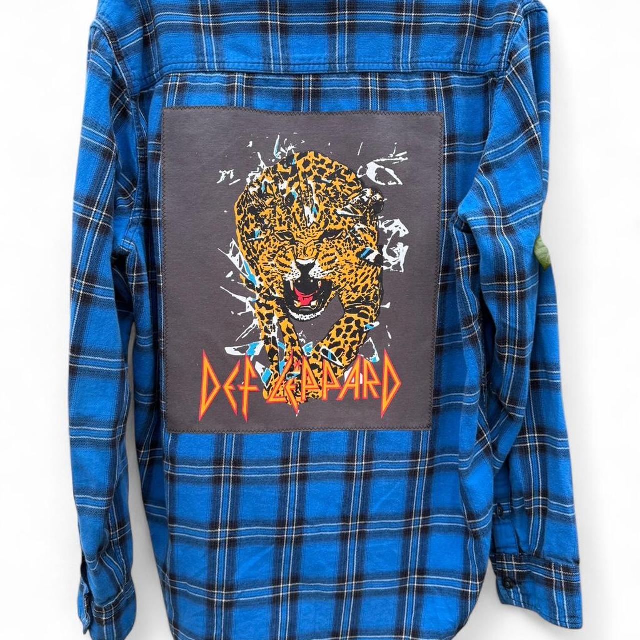 Def Leppard Royal Blue Flannel