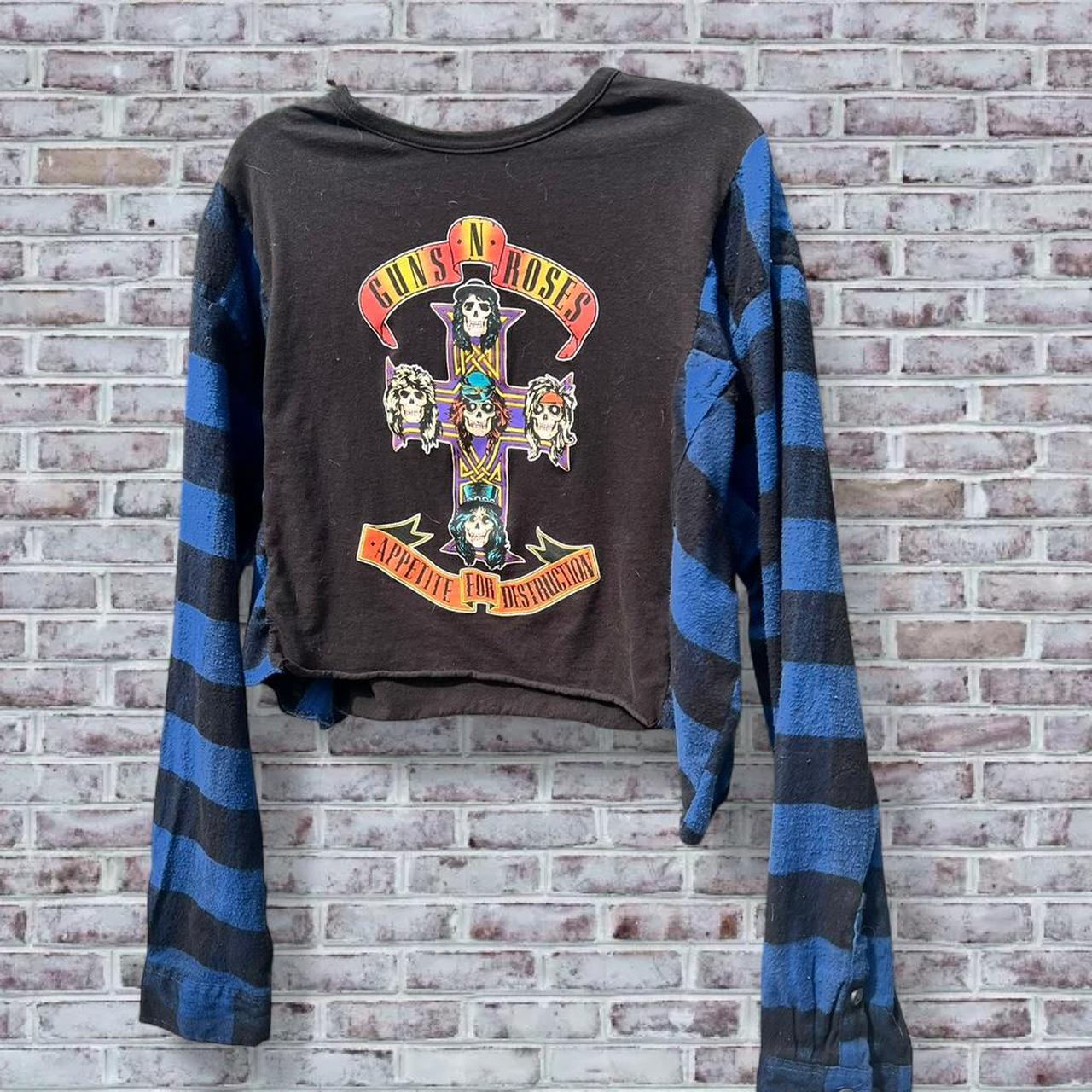 Guns N' Roses Cropped Flannel
