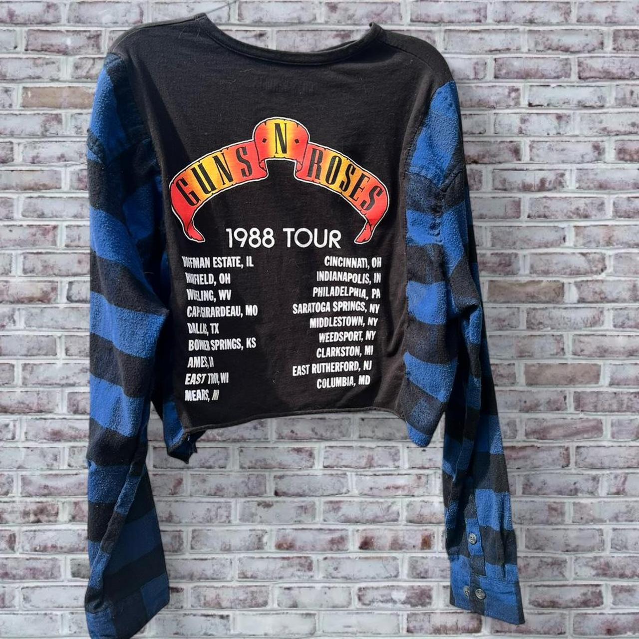 Guns N' Roses Cropped Flannel