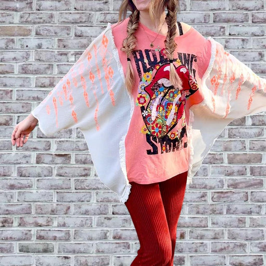 Rolling Stones Boho Kimono Tee